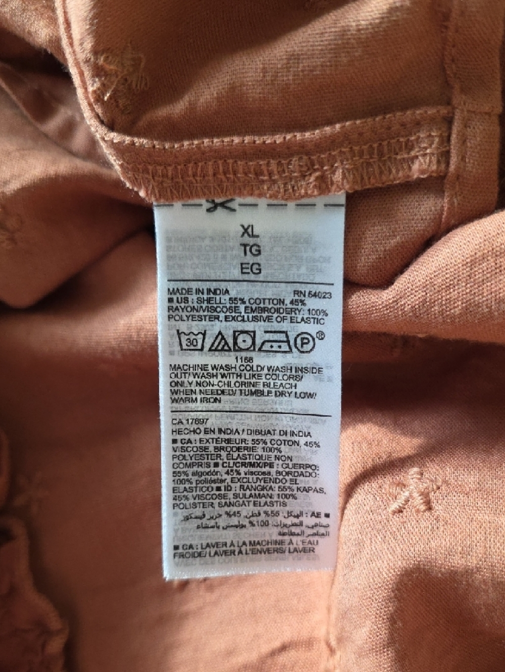 Old Navy Rust Tiered Maxi Dress with Ruffle Straps - Picture 3 of 3